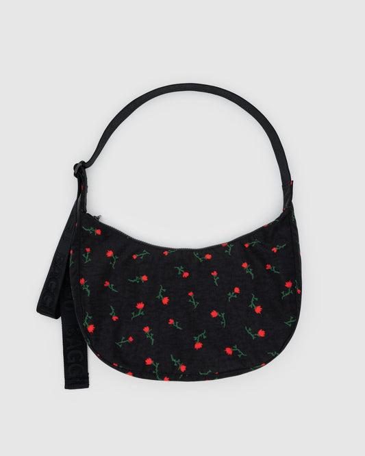 Medium Nylon Crescent Bag Painted Wildflower | Baggu Discount
