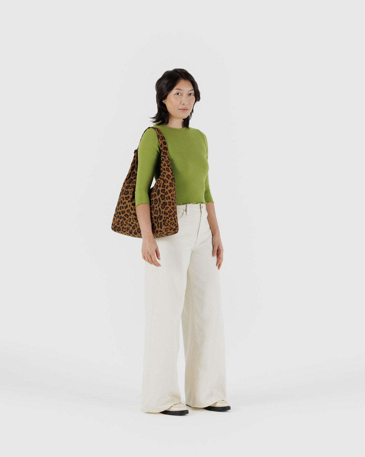 Nylon Shoulder Bag Leopard | Baggu Outlets