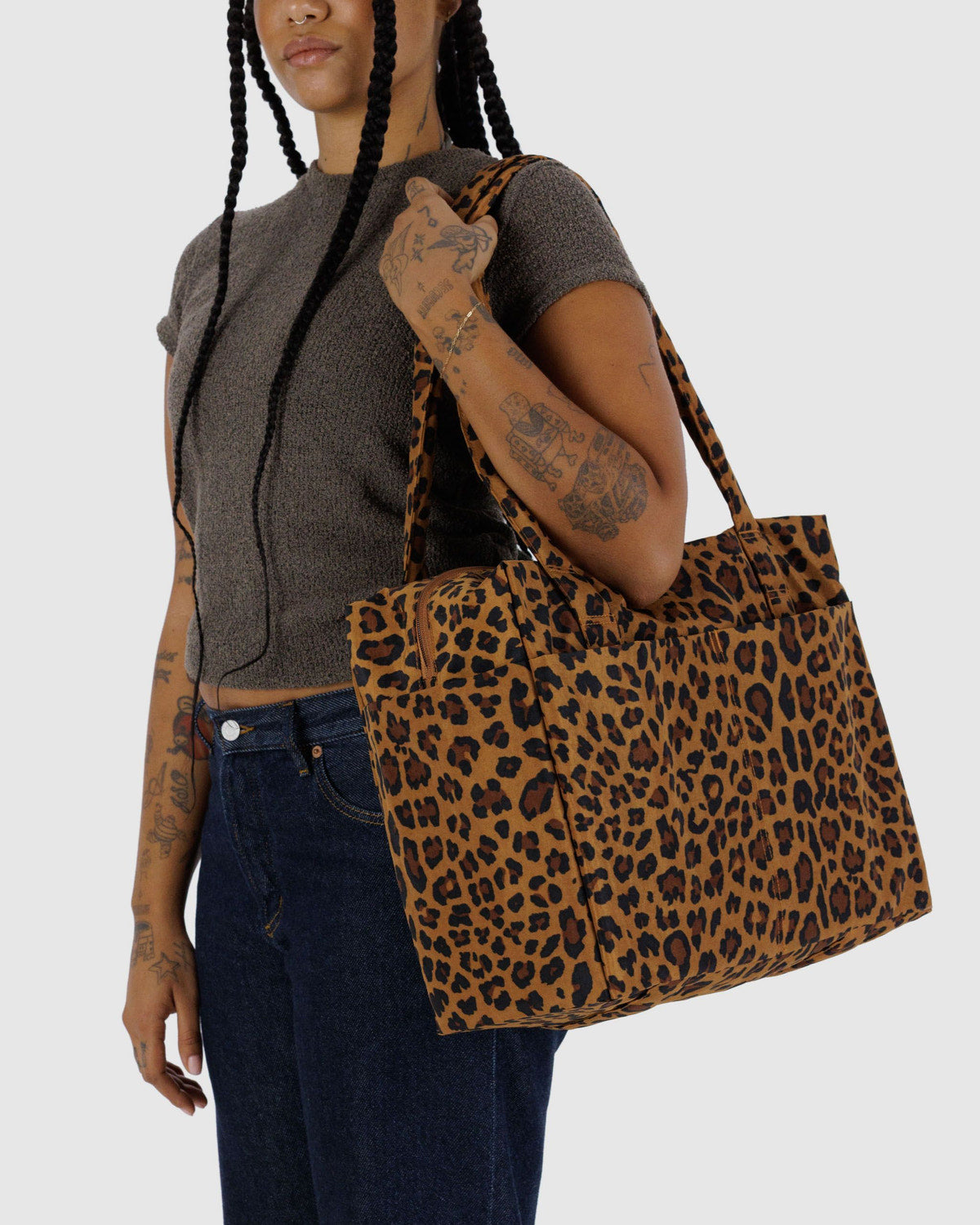 Small Cloud Carry-On Leopard | Baggu Online Store
