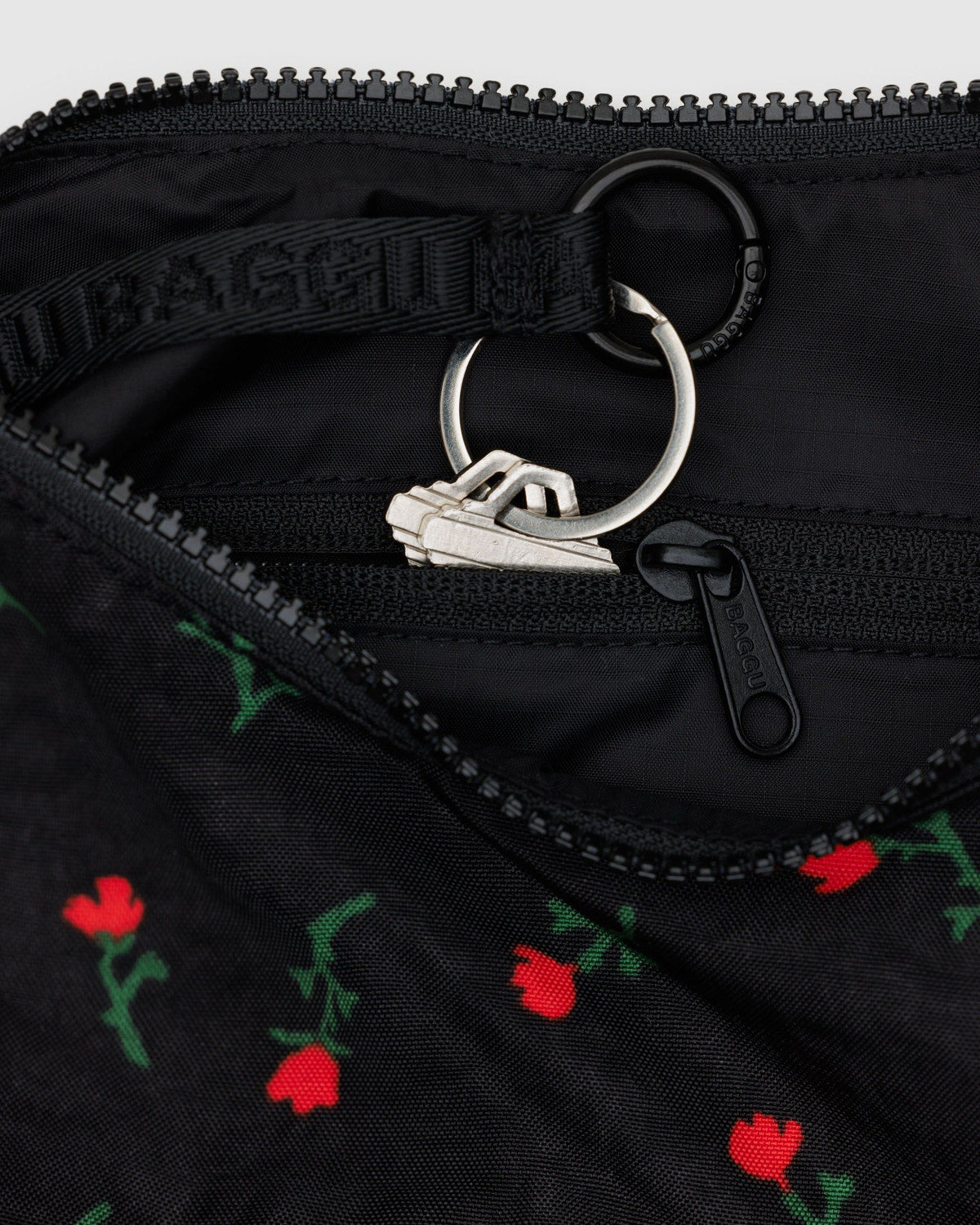 Small Nylon Crescent Bag Painted Wildflower | Baggu Online