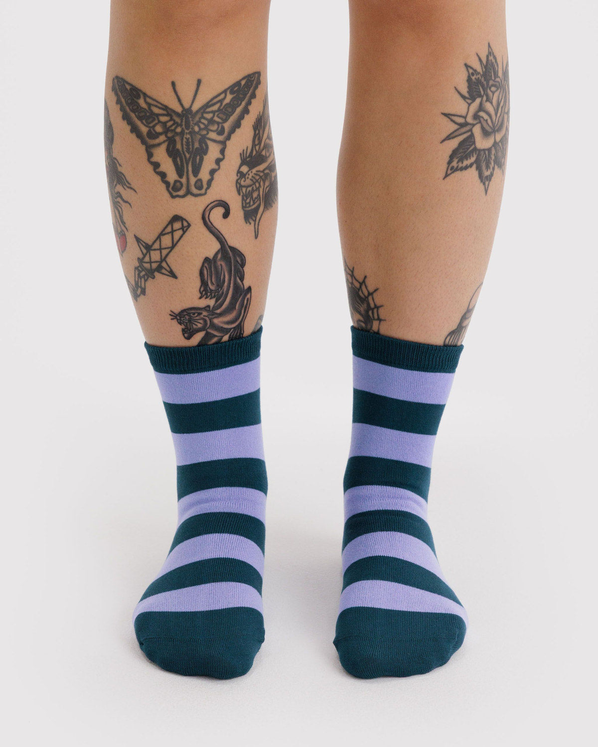 Crew Sock Malachite Stripe | Baggu Sale