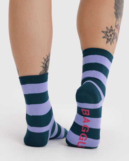 Crew Sock Malachite Stripe | Baggu Sale