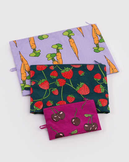 Go Pouch Set Carrots & Berries | Baggu Online