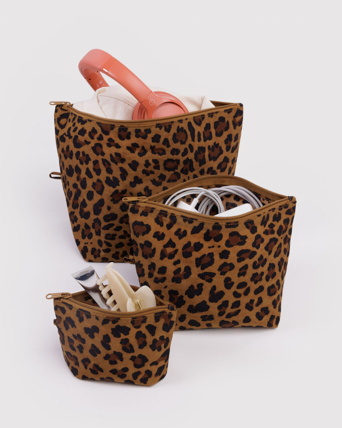 Go Pouch Set Leopard | Baggu Outlets