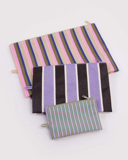 Go Pouch Set Candy Shop Stripes | Baggu Sale