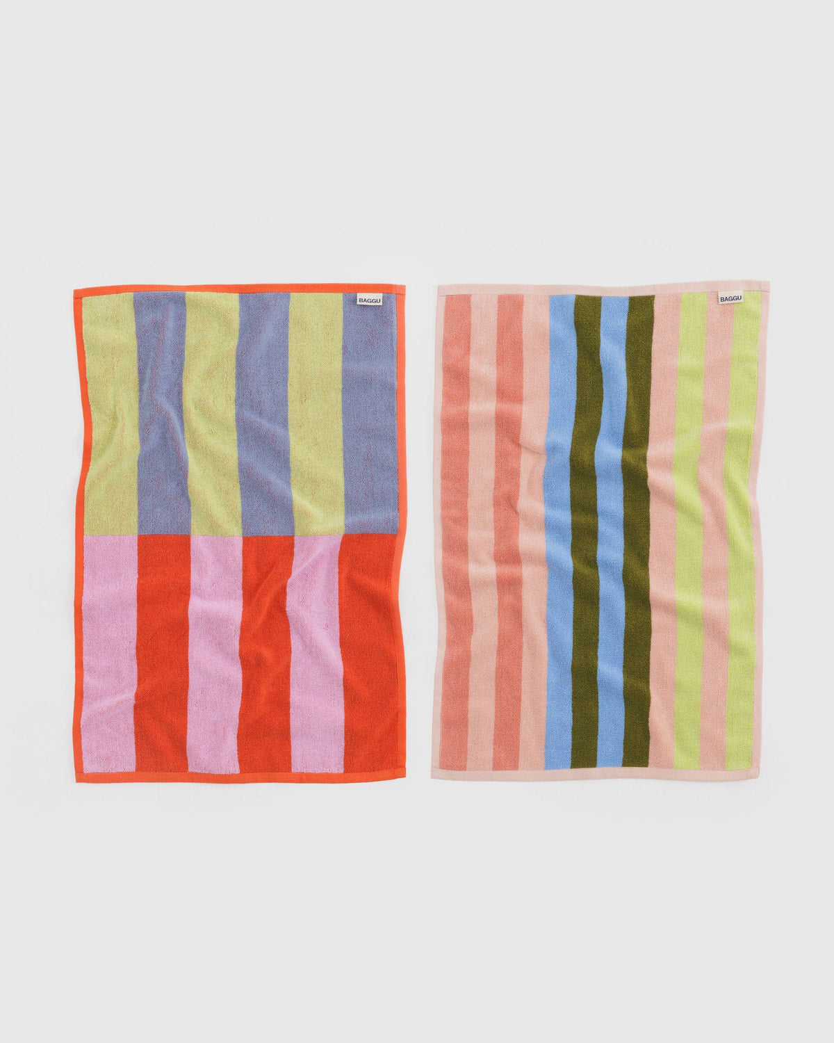 Hand Towel Set of 2 Pool Stripe Mix | Baggu Outlets