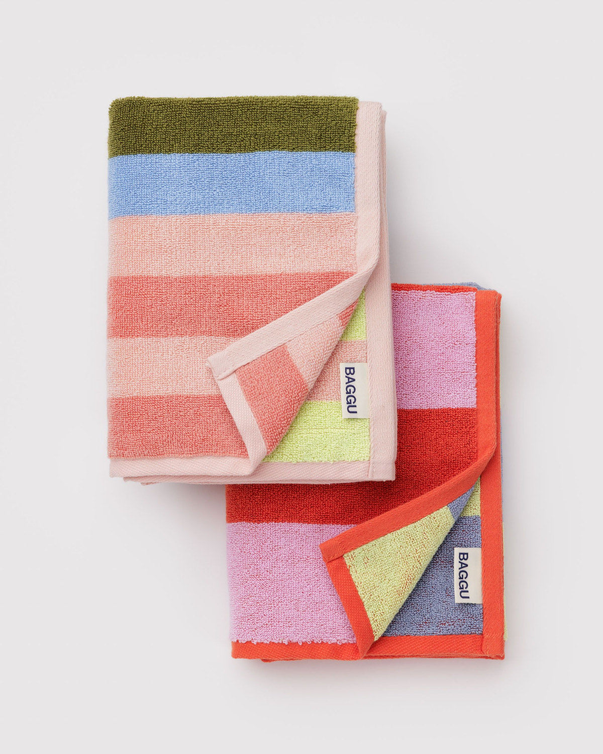 Hand Towel Set of 2 Pool Stripe Mix | Baggu Outlets