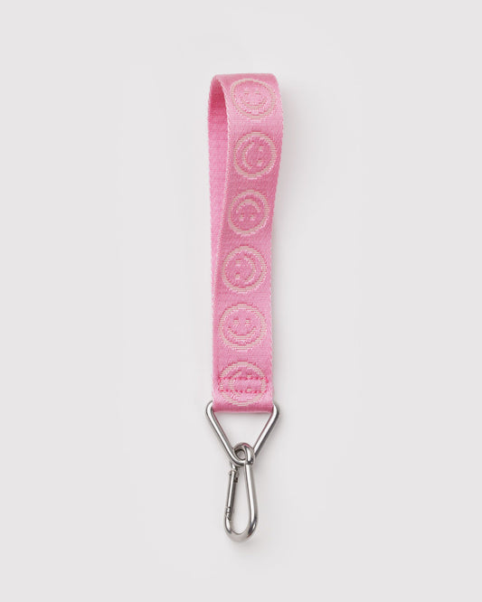 Logo Keychain Pink Happy | Baggu Discount
