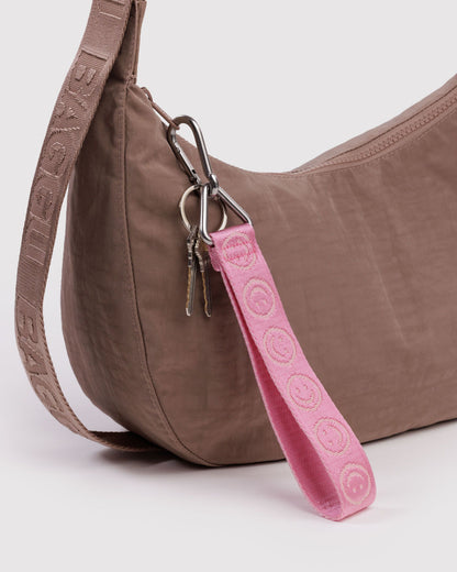 Logo Keychain Pink Happy | Baggu Discount
