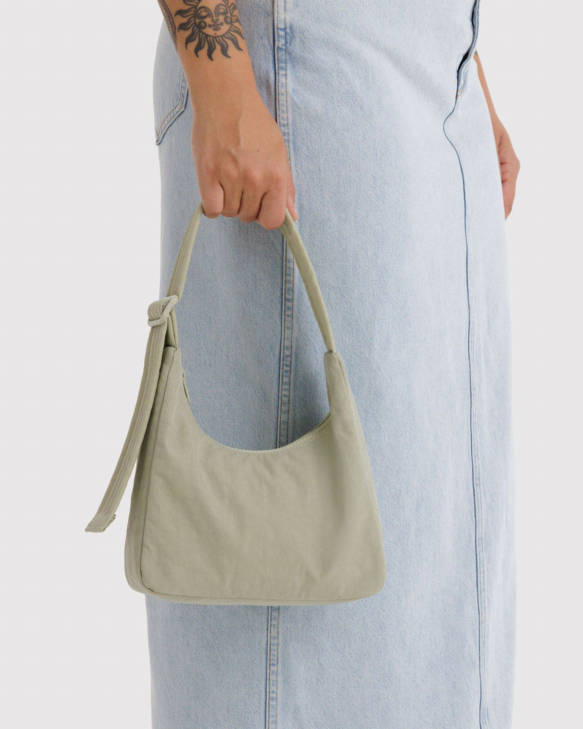 Mini Nylon Shoulder Bag  Celadon | Baggu Discount