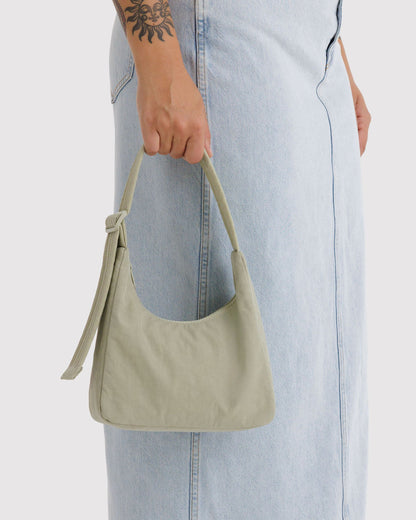 Mini Nylon Shoulder Bag  Celadon | Baggu Discount