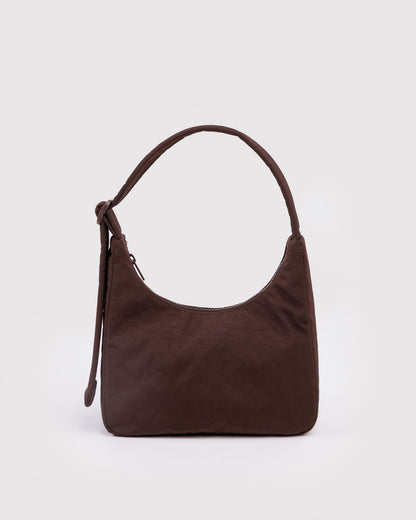 Mini Nylon Shoulder Bag  Coffee | Baggu Online Store
