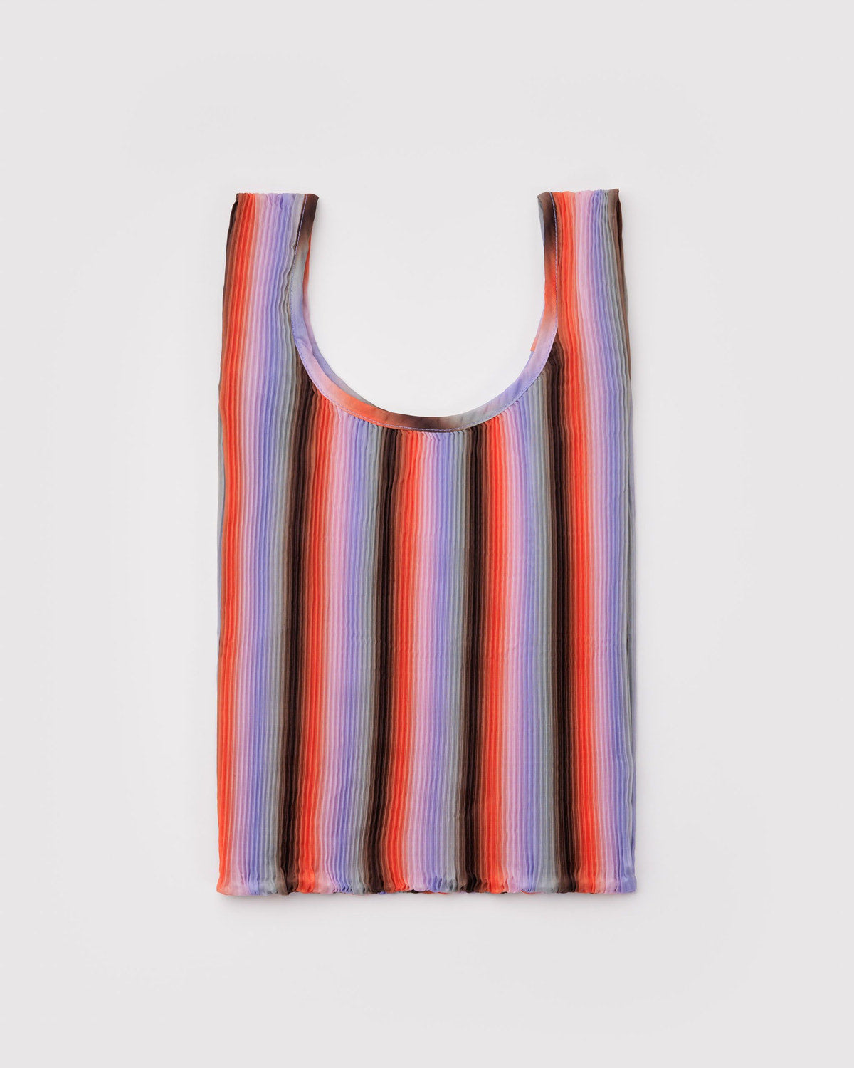 Pleated Baggu Gradient Stripe Poppy & Lilac | Baggu Online