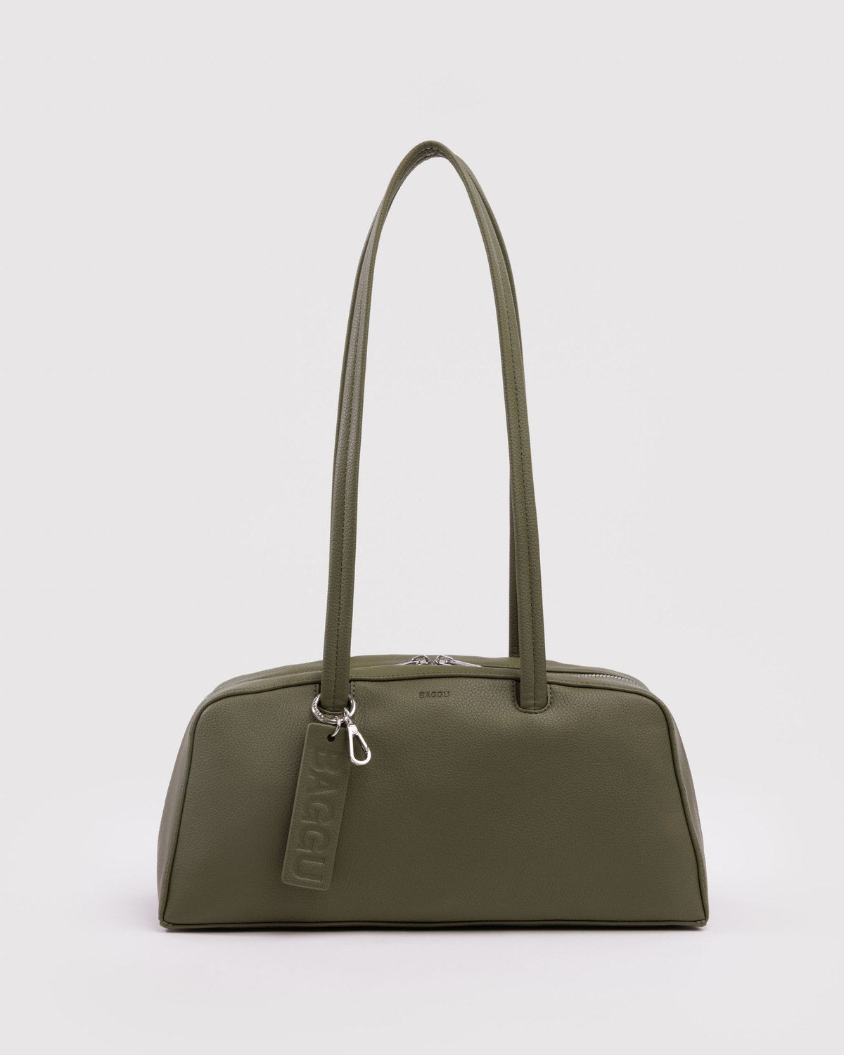 Recycled Leather Bowler Bag Loden | Baggu On Sale