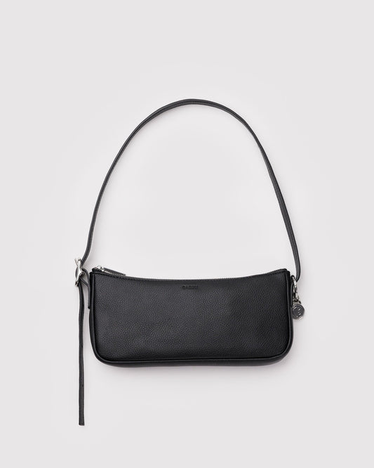 Recycled Leather Pochette Black | Baggu Online