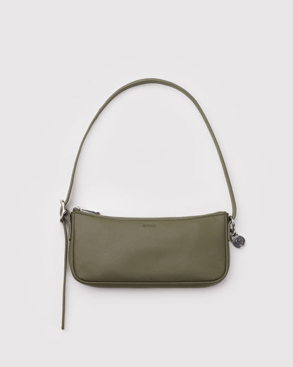 Recycled Leather Pochette Loden | Baggu Online Store