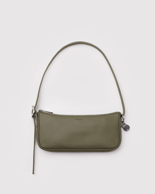 Recycled Leather Pochette Loden | Baggu Online Store