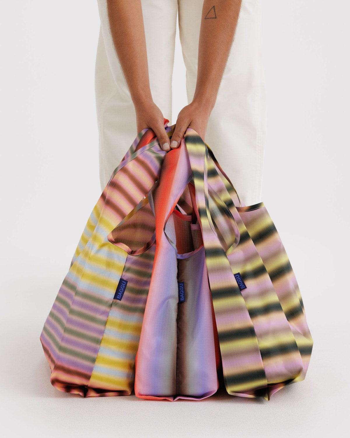 Standard Baggu Set of 3 Gradient Stripes | Baggu Online Store