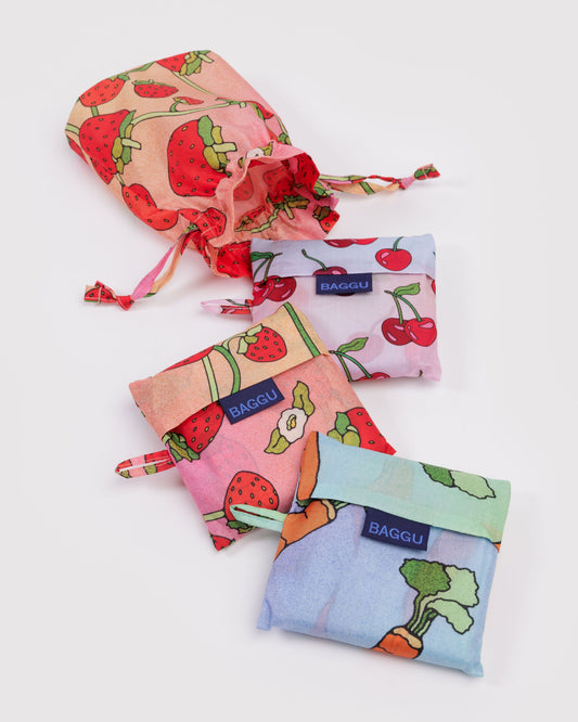 Standard Baggu Set of 3 Carrots & Berries | Baggu Discount