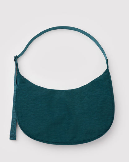 Large Nylon Crescent Bag Deep Sea | Baggu Discount