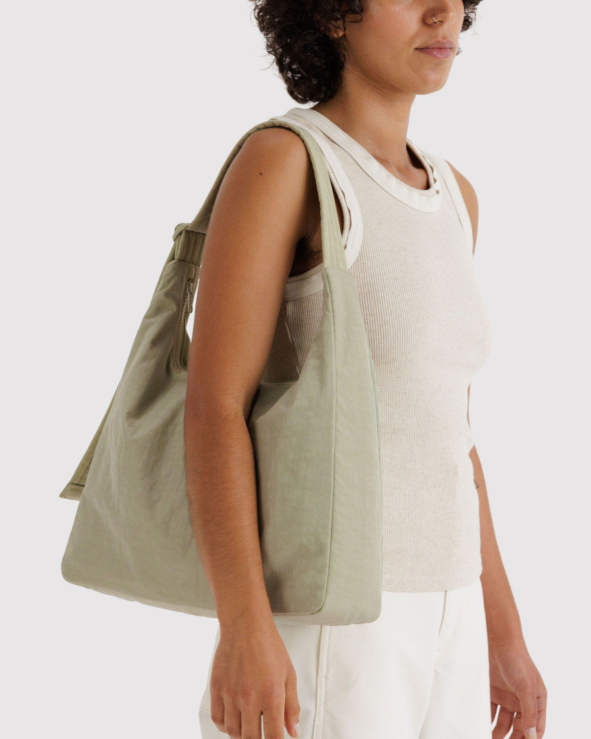 Nylon Shoulder Bag Celadon | Baggu Sale