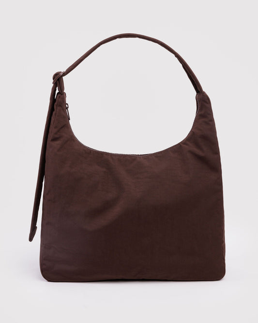 Nylon Shoulder Bag Coffee | Baggu Discount