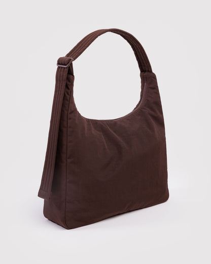 Nylon Shoulder Bag Coffee | Baggu Discount