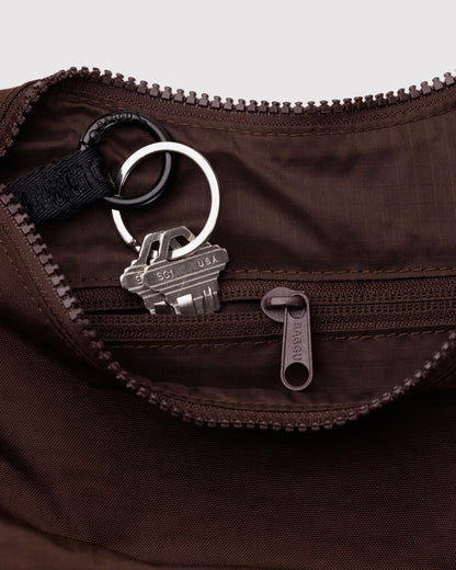 Small Nylon Crescent Bag Coffee | Baggu On Sale