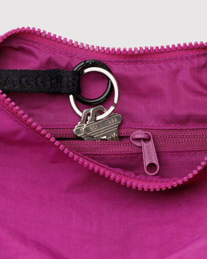 Small Nylon Crescent Bag Deep Fuchsia | Baggu Online Store