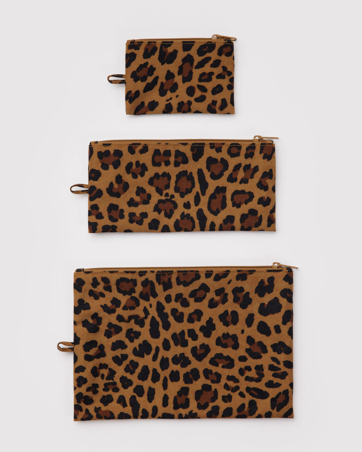 Flat Pouch Set Leopard | Baggu Online Store