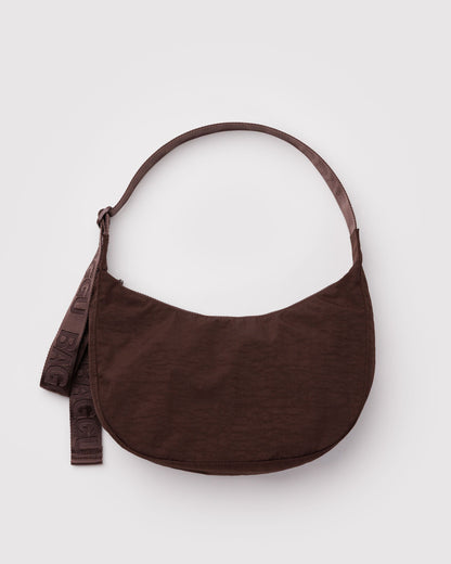 Medium Nylon Crescent Bag Coffee | Baggu Online Store