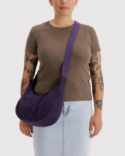 Medium Nylon Crescent Bag Fig | Baggu Discount