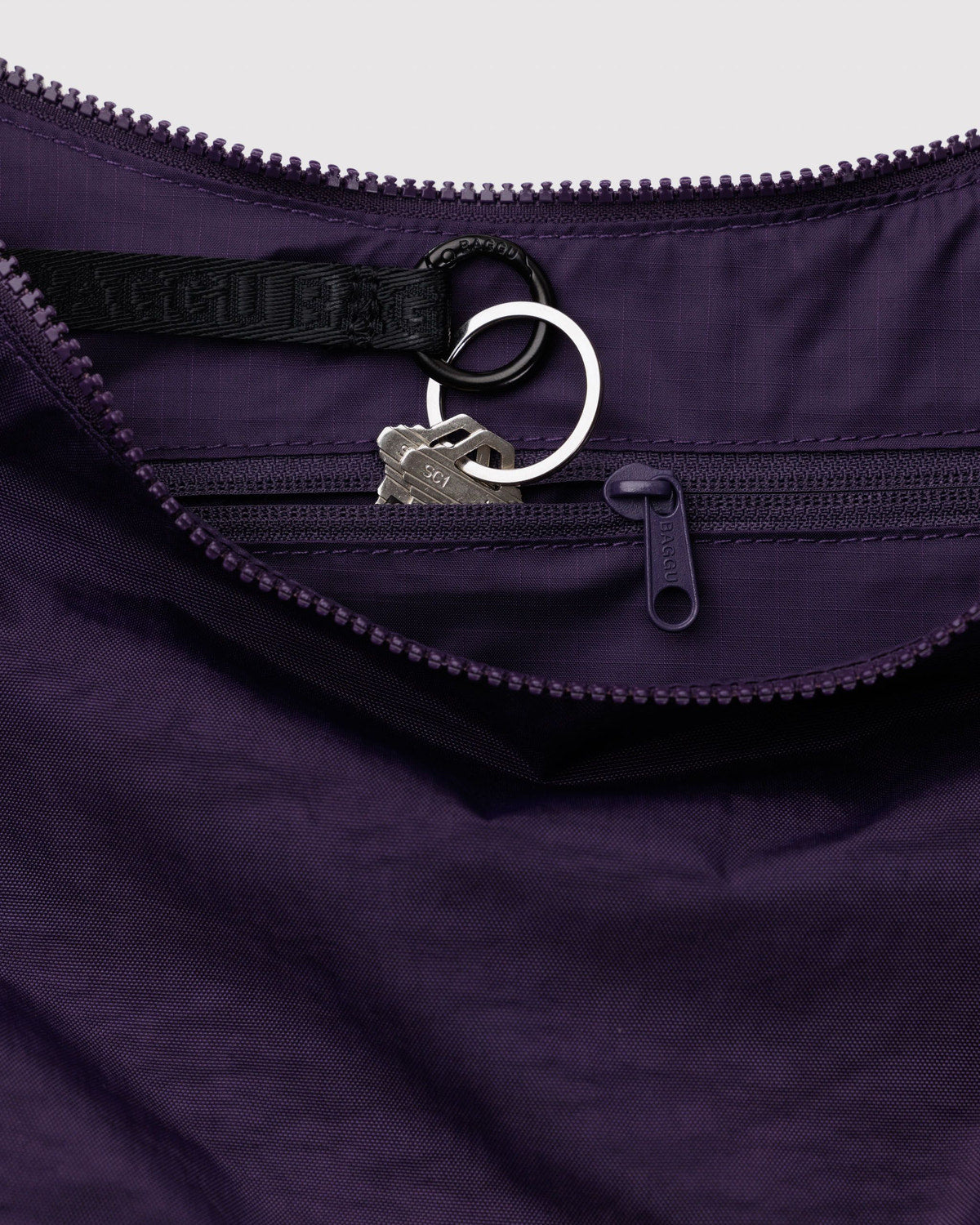 Medium Nylon Crescent Bag Fig | Baggu Discount