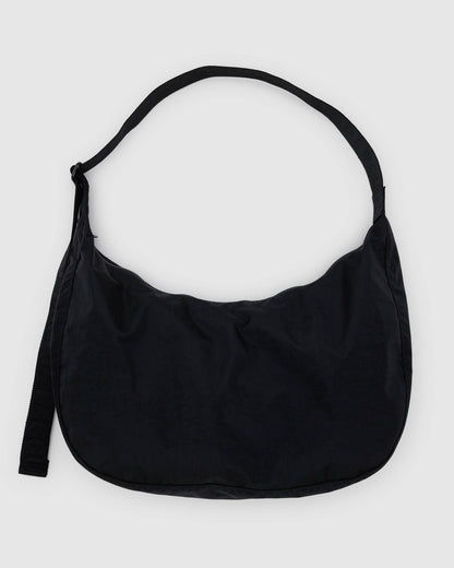 Large Nylon Crescent Bag Black | Baggu Online