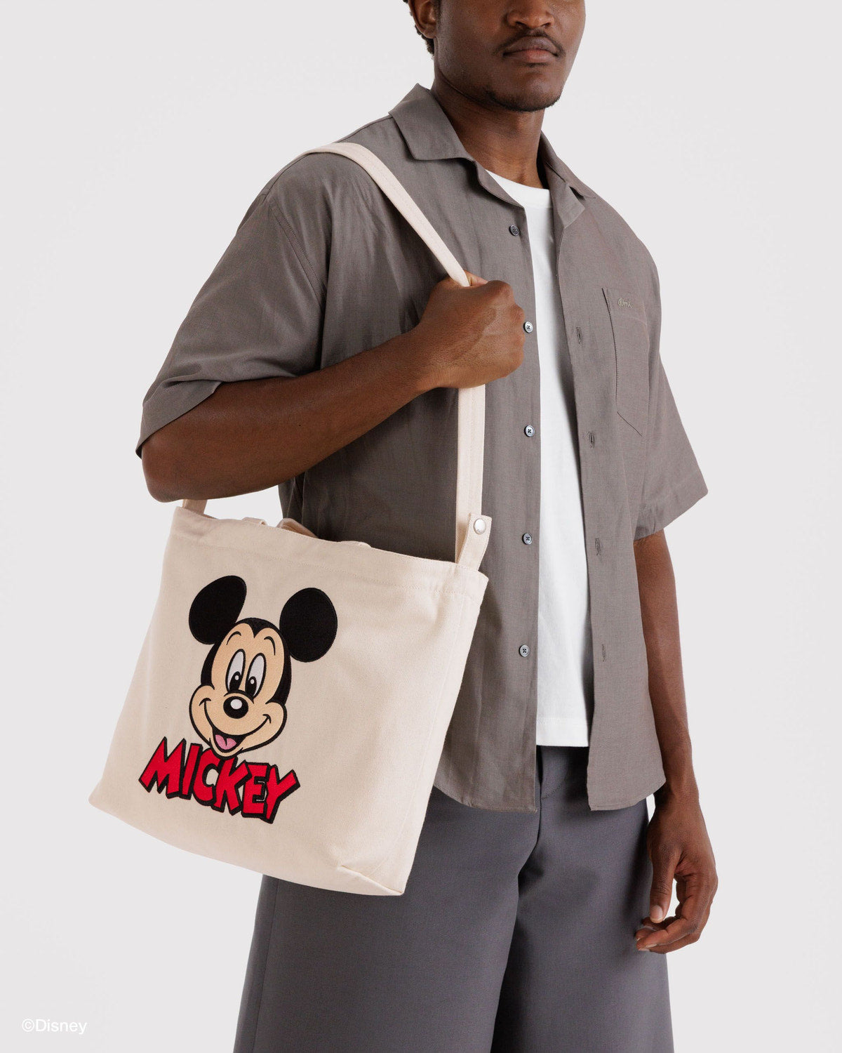Horizontal Zip Duck Bag Embroidered Mickey Mouse Club | Baggu Online