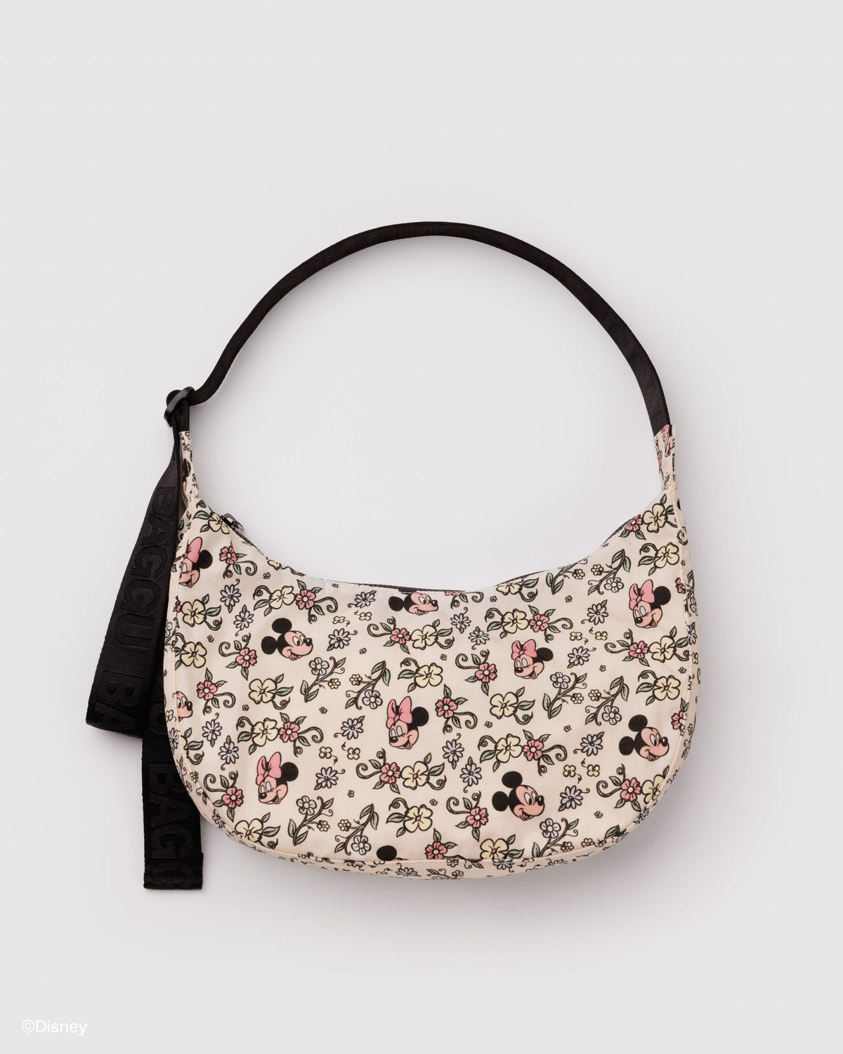 Medium Nylon Crescent Bag Storybook Floral | Baggu Online