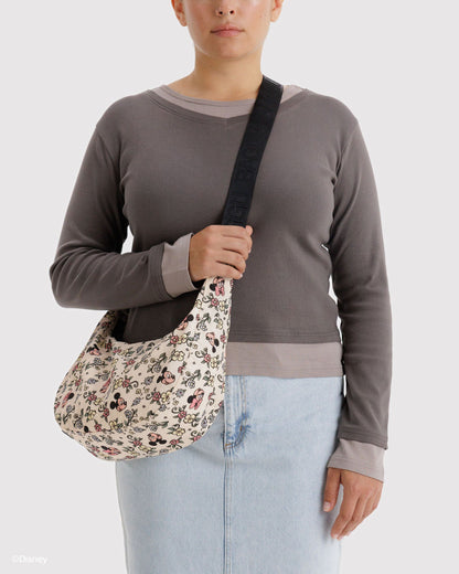 Medium Nylon Crescent Bag Storybook Floral | Baggu Online