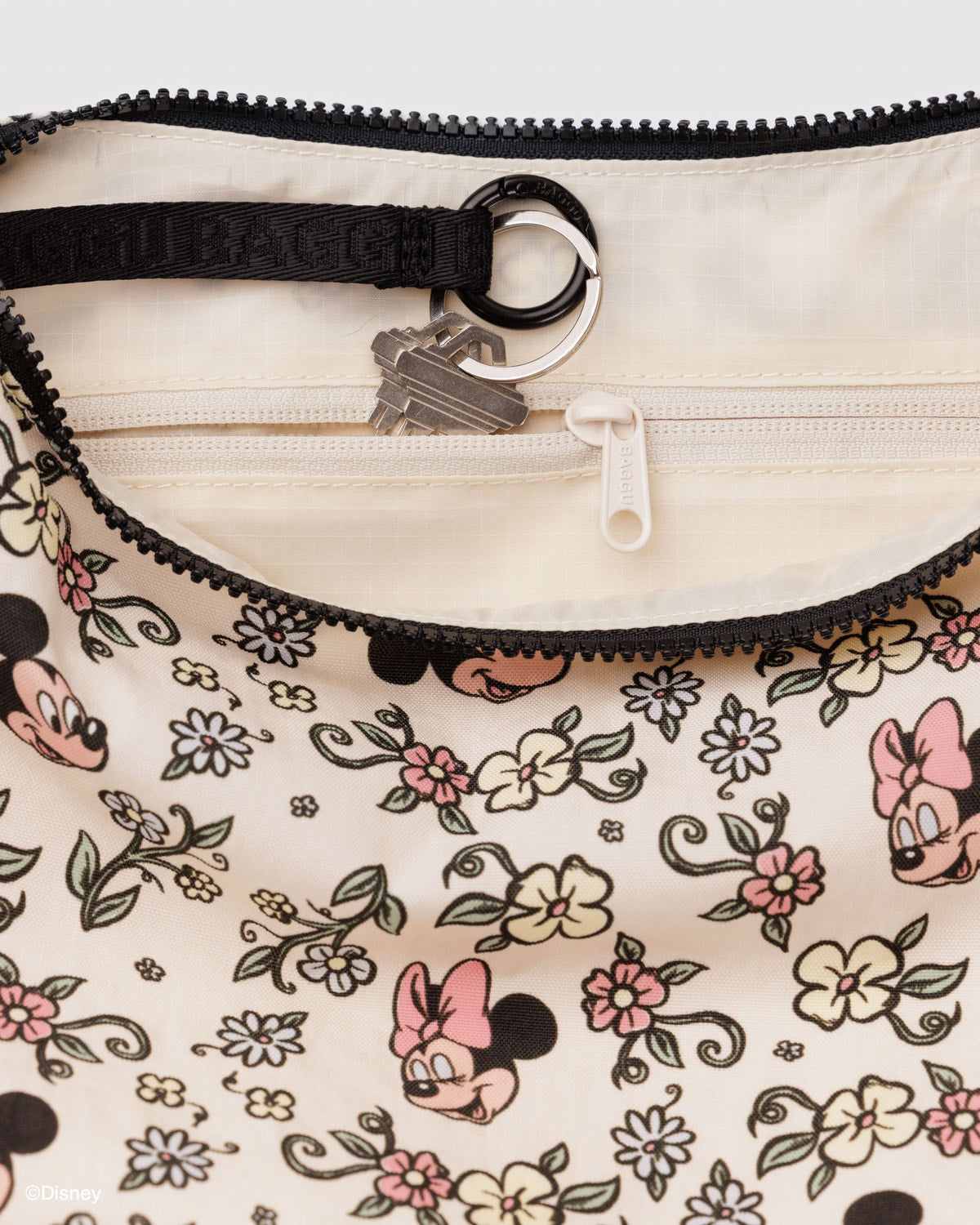 Medium Nylon Crescent Bag Storybook Floral | Baggu Online
