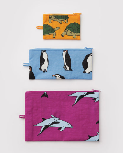 Flat Pouch Set Vacation Animals | Baggu Outlets