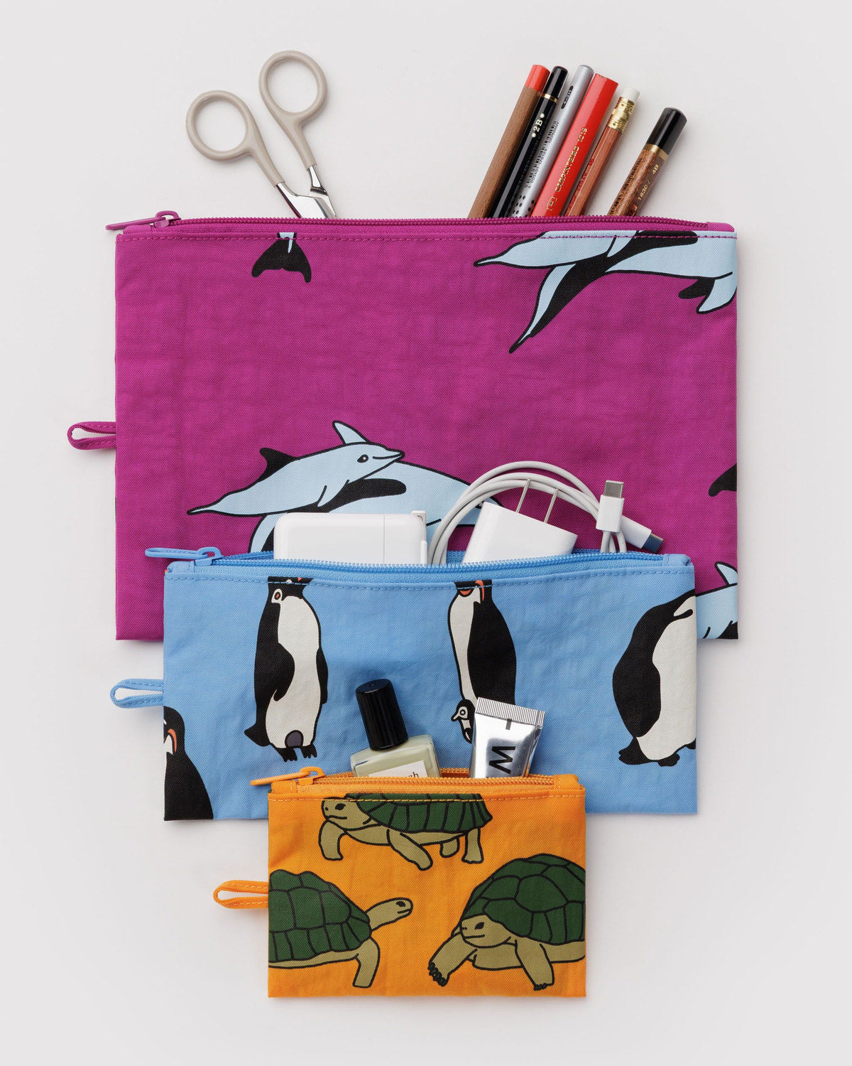 Flat Pouch Set Vacation Animals | Baggu Outlets