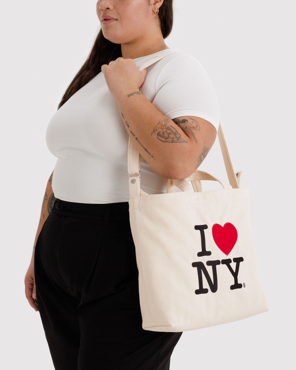Horizontal Zip Duck Bag I Love NY | Baggu Online Store