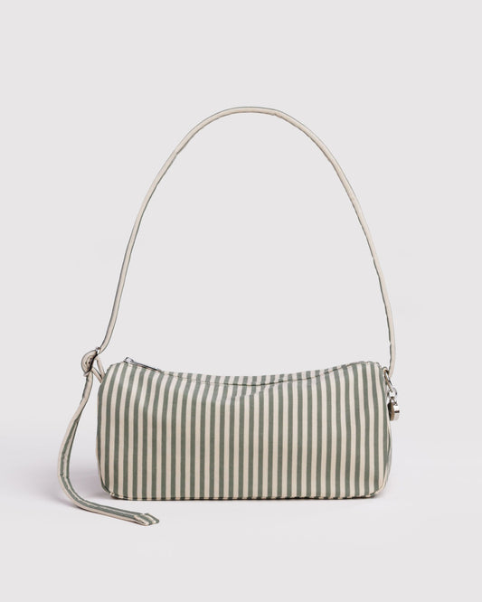 Nylon Loaf Bag Sage Stripe | Baggu Discount