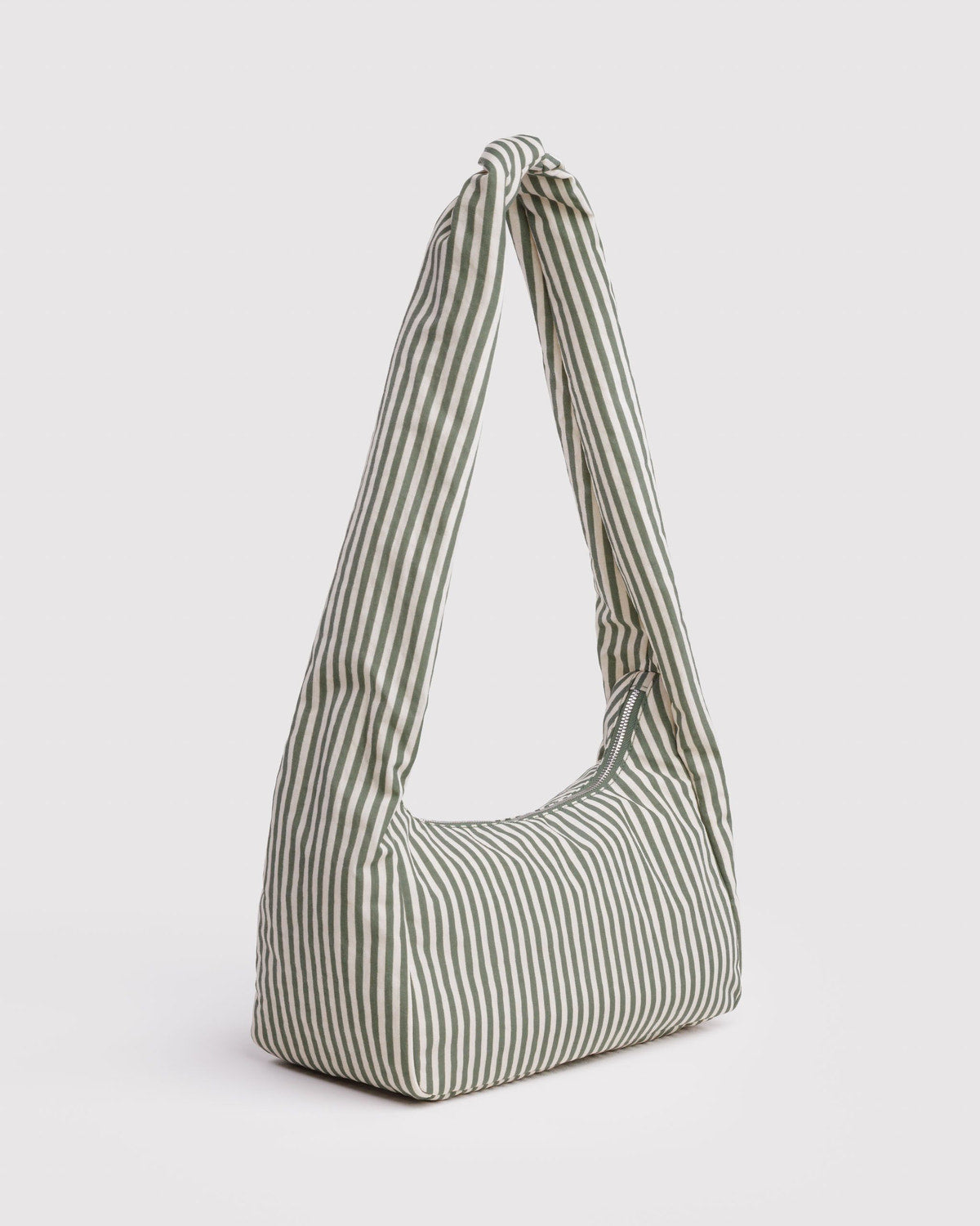 Nylon Meringue Bag Sage Stripe | Baggu On Sale