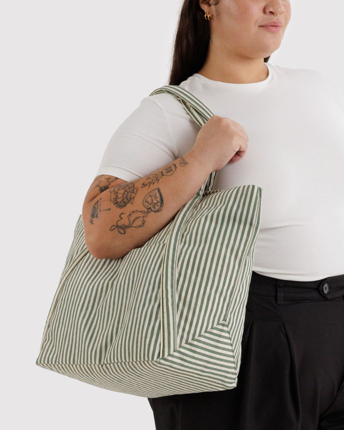 Cloud Bag Sage Stripe | Baggu Online Store