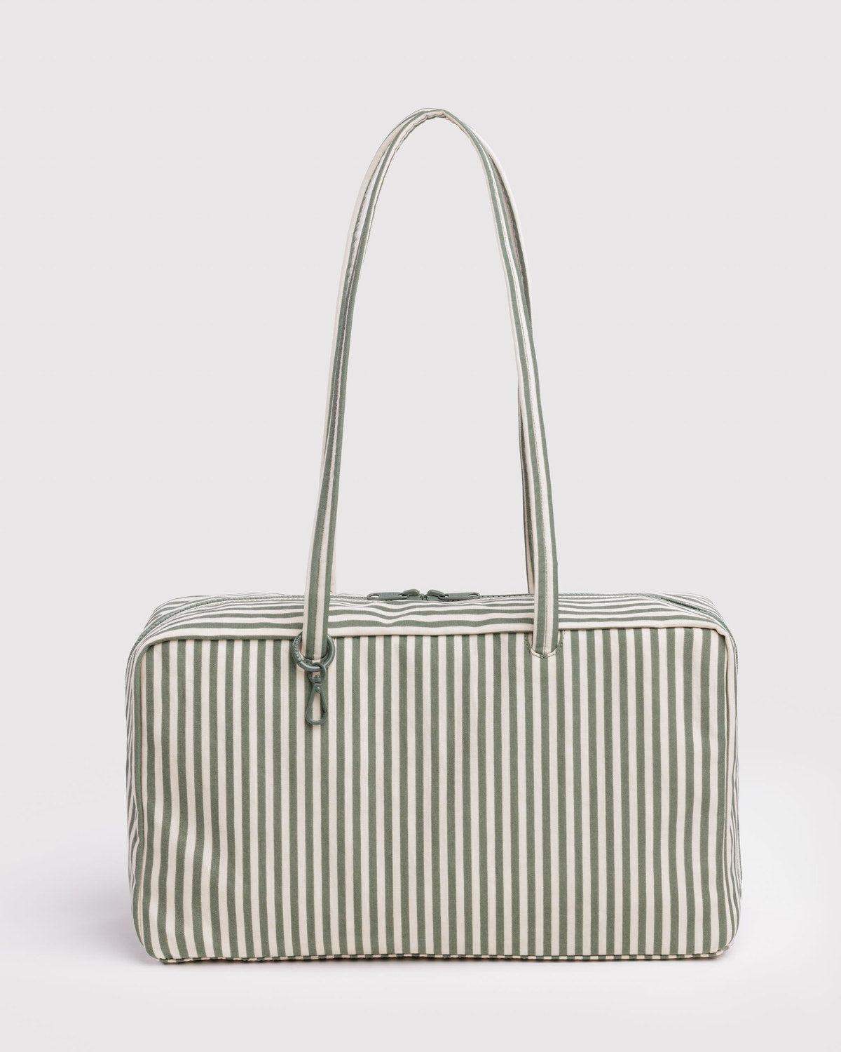 Medium Nylon Bowler Bag Sage Stripe | Baggu Online