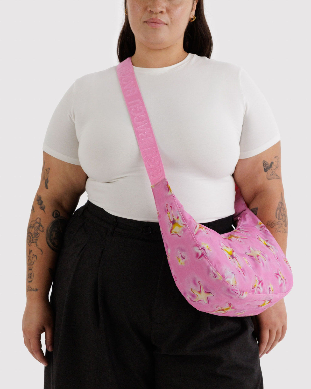 Medium Nylon Crescent Bag Dancing Star | Baggu Online Store