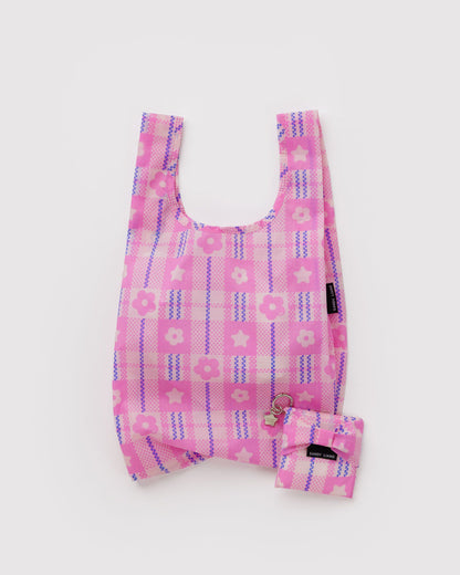 Baby Bow Baggu Market Plaid Pink | Baggu Sale