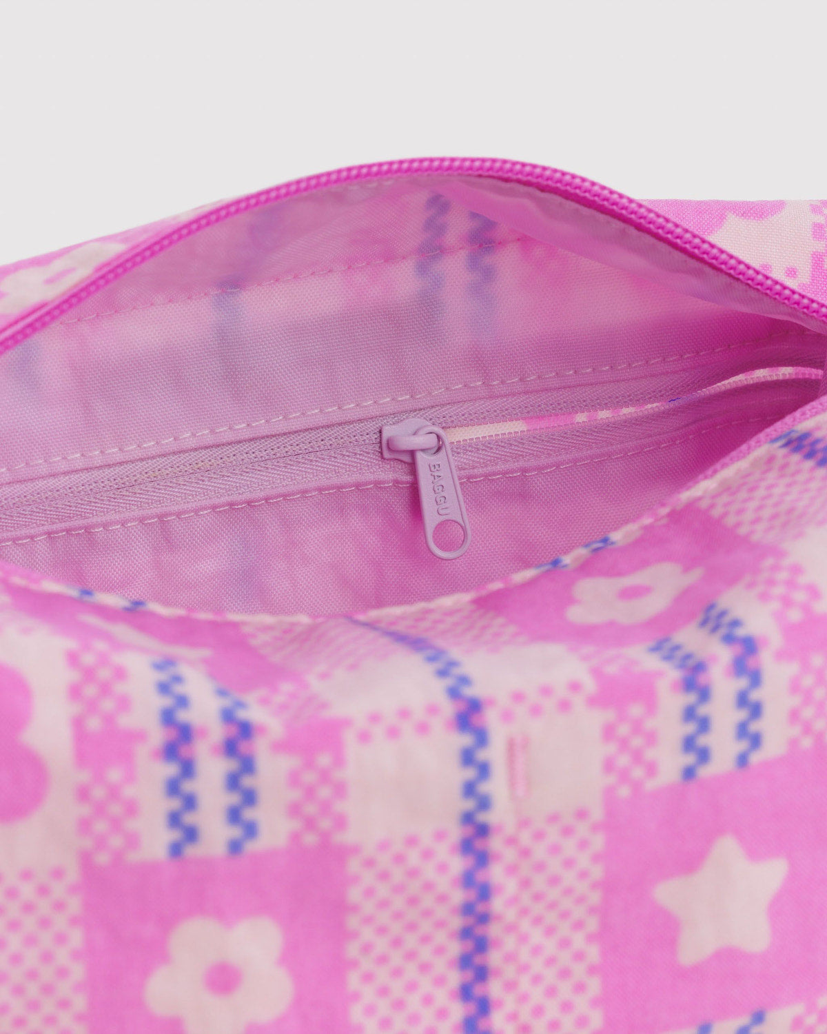 Dopp Kit Market Plaid Pink | Baggu Online Store
